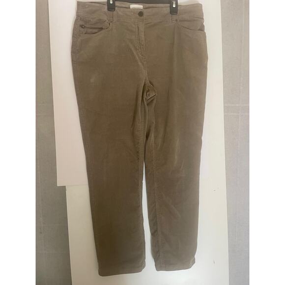 CHICO'S Brown Zip Button Pockets Pants Size 1 Regular - Picture 3 of 8
